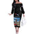 Cuba El Capitolio Off The Shoulder Long Sleeve Dress Where My Story Begin - Wonder Print Shop