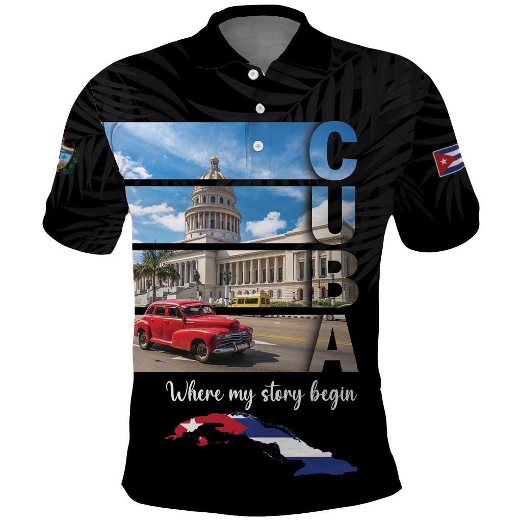 Cuba El Capitolio Polo Shirt Where My Story Begin - Wonder Print Shop