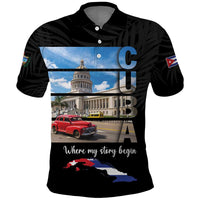 Cuba El Capitolio Polo Shirt Where My Story Begin - Wonder Print Shop
