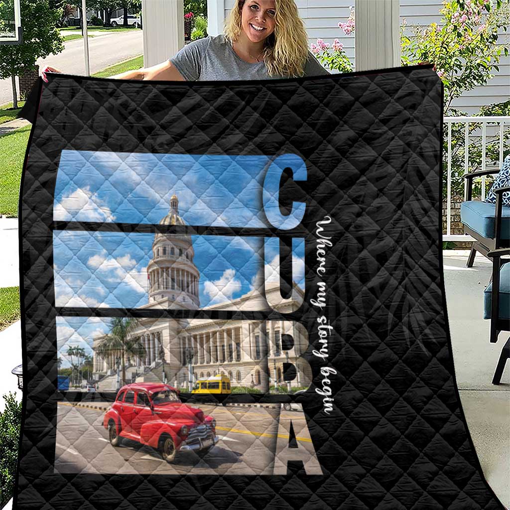 Cuba El Capitolio Quilt Where My Story Begin - Wonder Print Shop