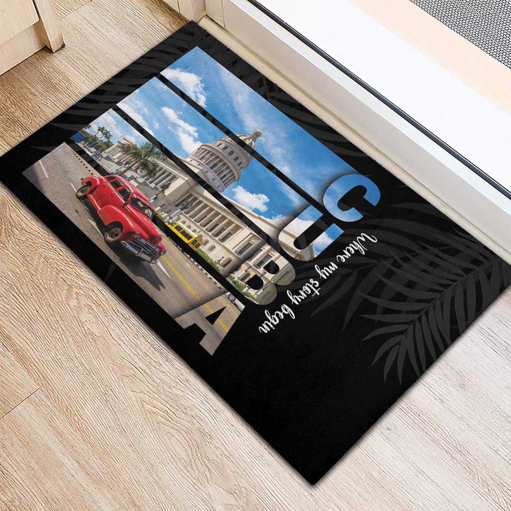 Cuba El Capitolio Rubber Doormat Where My Story Begin - Wonder Print Shop