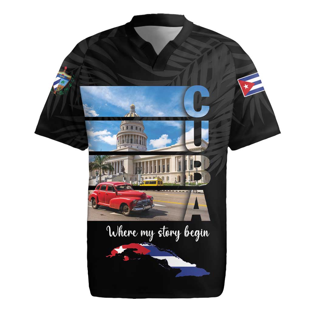 Cuba El Capitolio Rugby Jersey Where My Story Begin - Wonder Print Shop