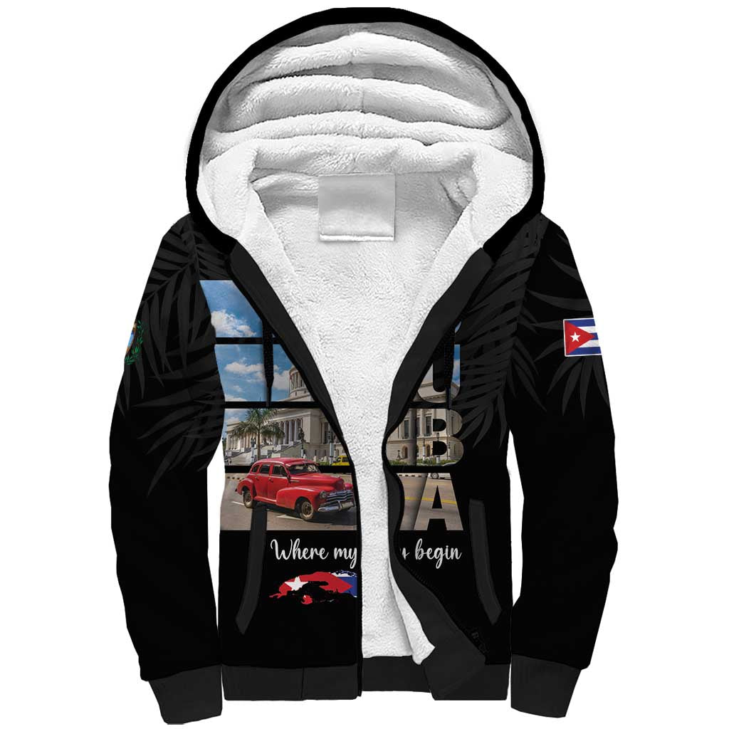 Cuba El Capitolio Sherpa Hoodie Where My Story Begin - Wonder Print Shop