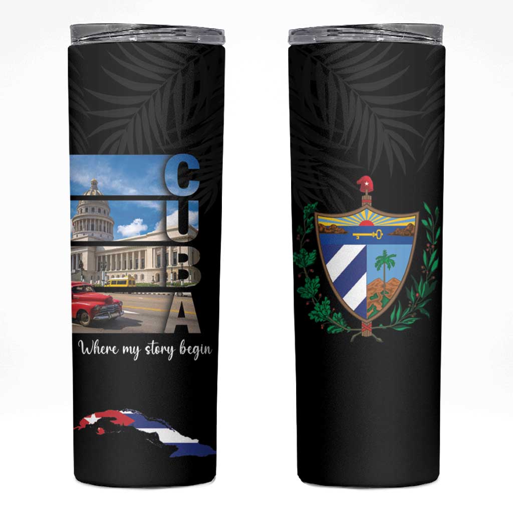 Cuba El Capitolio Skinny Tumbler Where My Story Begin - Wonder Print Shop