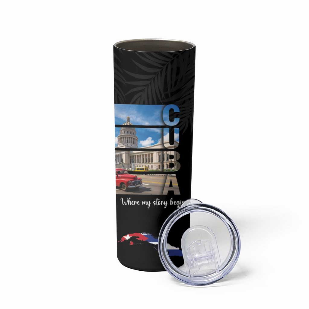 Cuba El Capitolio Skinny Tumbler Where My Story Begin - Wonder Print Shop