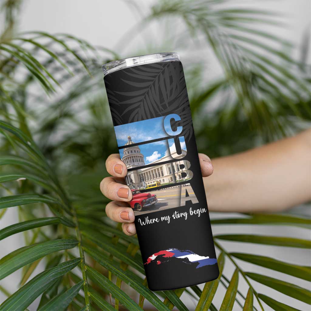 Cuba El Capitolio Skinny Tumbler Where My Story Begin - Wonder Print Shop