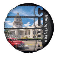 Cuba El Capitolio Spare Tire Cover Where My Story Begin - Wonder Print Shop