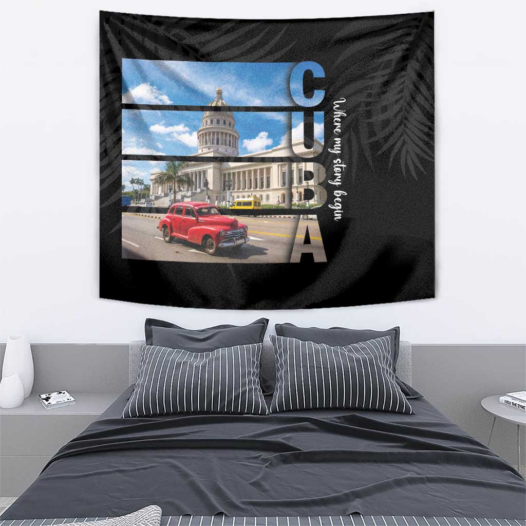 Cuba El Capitolio Tapestry Where My Story Begin - Wonder Print Shop