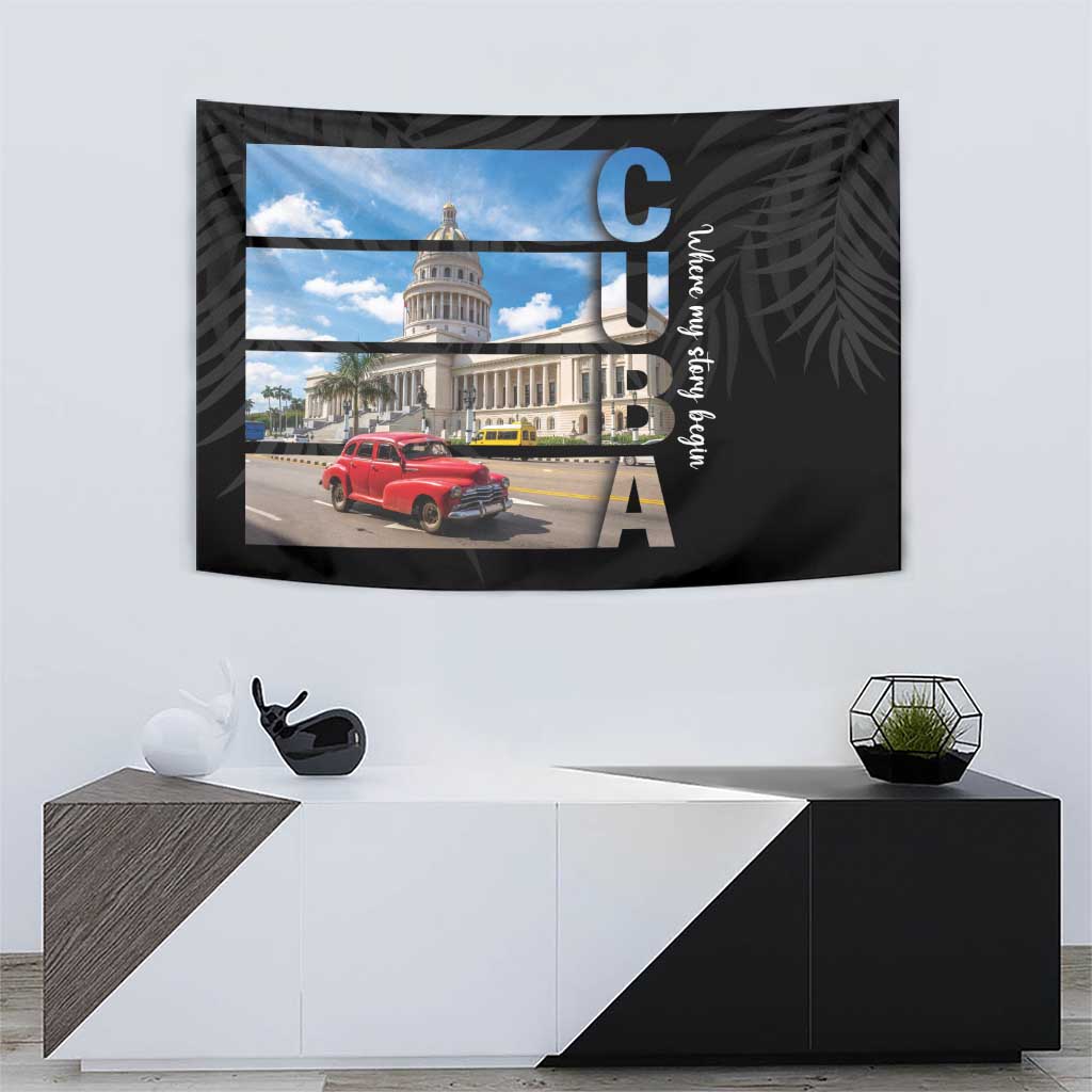 Cuba El Capitolio Tapestry Where My Story Begin - Wonder Print Shop