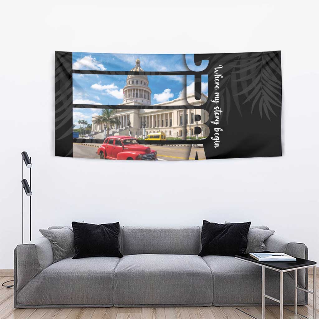 Cuba El Capitolio Tapestry Where My Story Begin - Wonder Print Shop