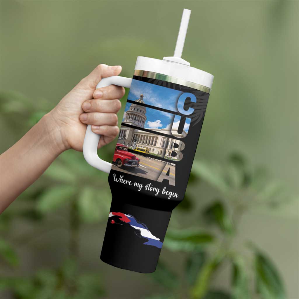 Cuba El Capitolio Tumbler With Handle Where My Story Begin - Wonder Print Shop