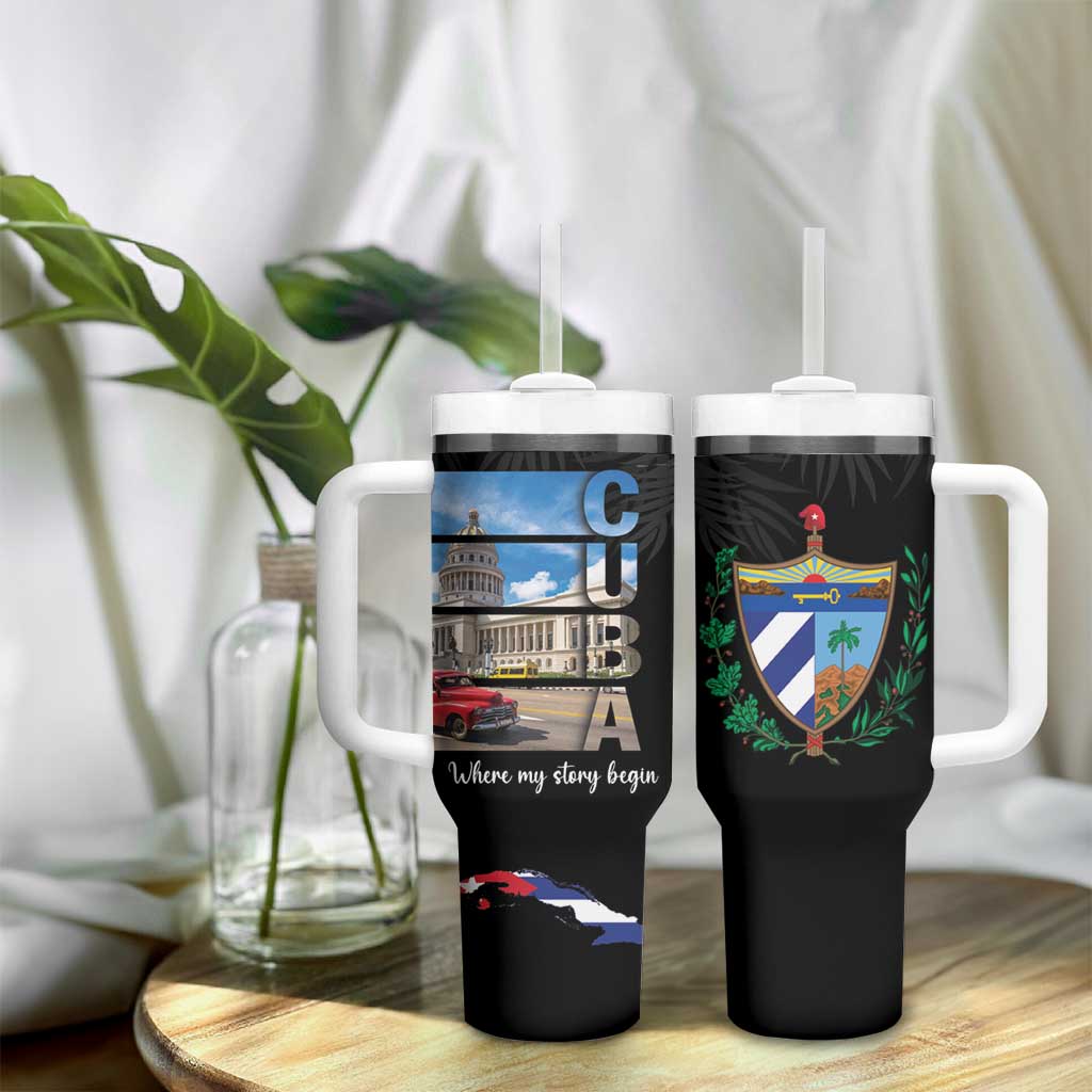 Cuba El Capitolio Tumbler With Handle Where My Story Begin - Wonder Print Shop