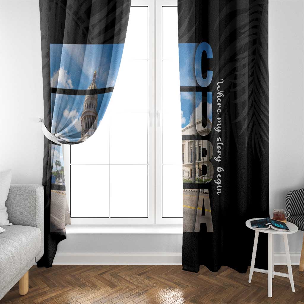 Cuba El Capitolio Window Curtain Where My Story Begin - Wonder Print Shop