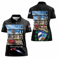 Cuba El Capitolio Women Polo Shirt Where My Story Begin - Wonder Print Shop