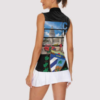 Cuba El Capitolio Women Sleeveless Polo Shirt Where My Story Begin - Wonder Print Shop