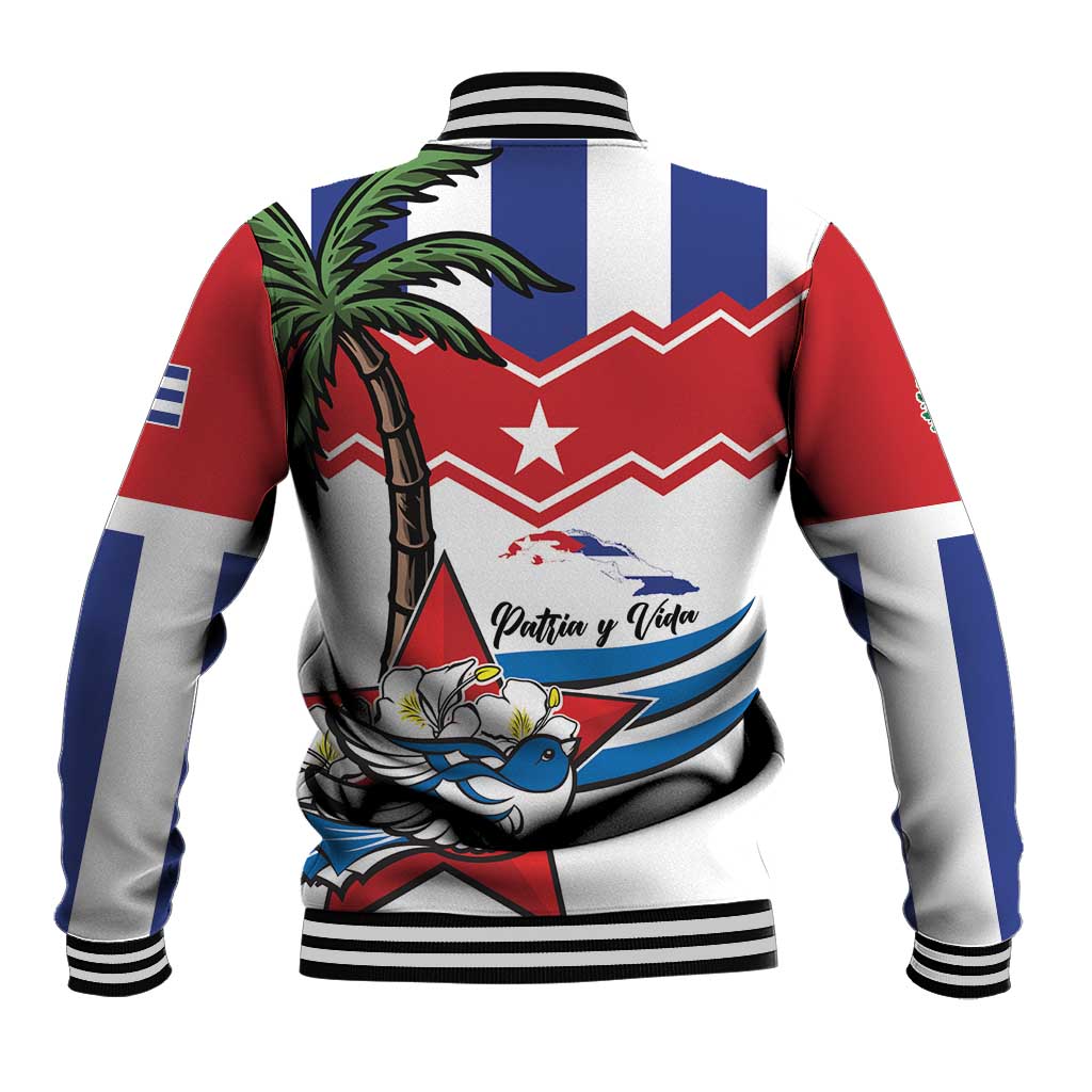 Cuba Patria Y Vida Baseball Jacket Cuban Trogon Unique - Wonder Print Shop