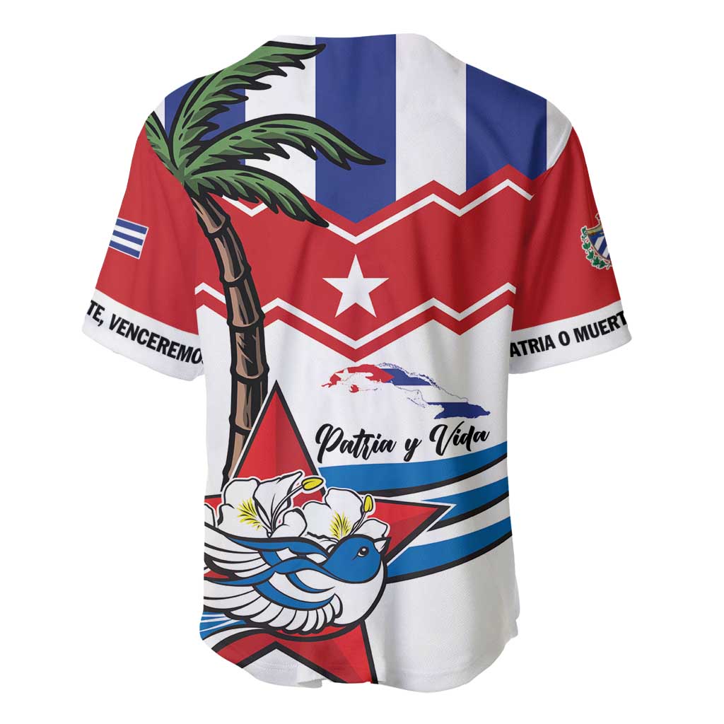Cuba Patria Y Vida Baseball Jersey Cuban Trogon Unique - Wonder Print Shop