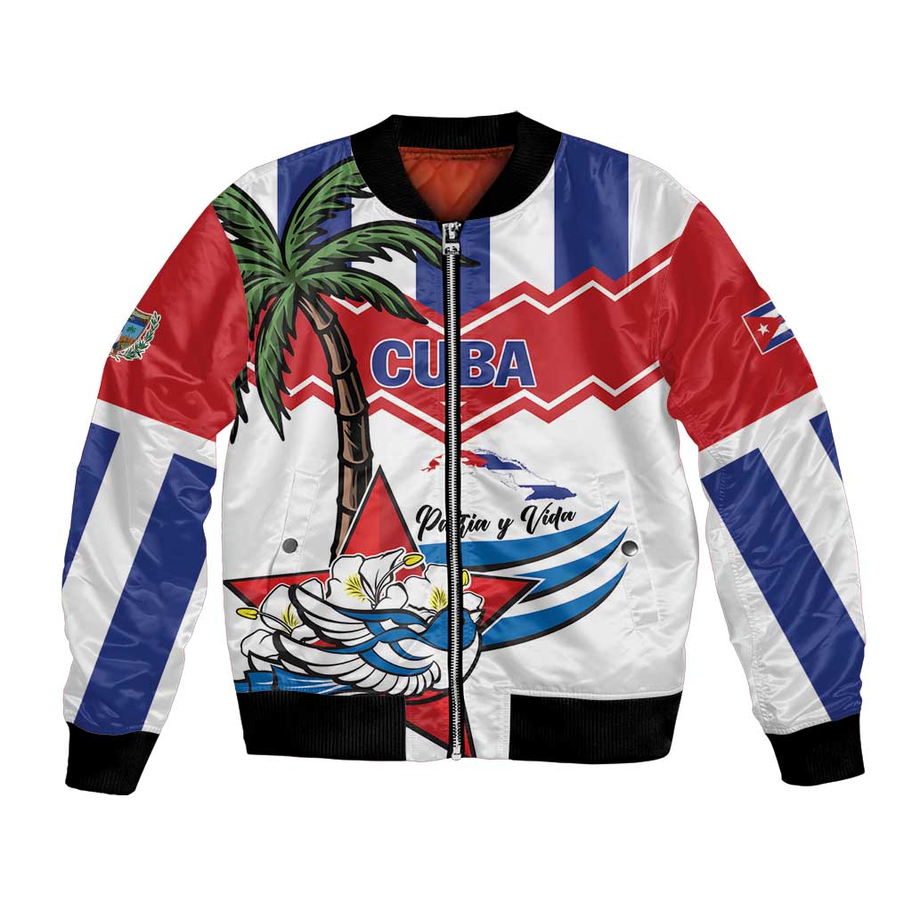 Cuba Patria Y Vida Bomber Jacket Cuban Trogon Unique - Wonder Print Shop