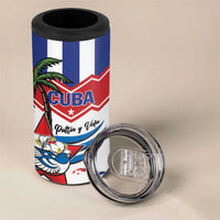 Cuba Patria Y Vida 4 in 1 Can Cooler Tumbler Cuban Trogon Unique - Wonder Print Shop
