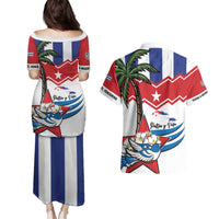 Cuba Patria Y Vida Couples Matching Puletasi and Hawaiian Shirt Cuban Trogon Unique - Wonder Print Shop