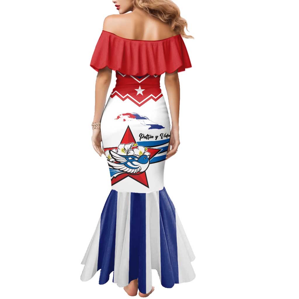 Cuba Patria Y Vida Family Matching Mermaid Dress and Hawaiian Shirt Cuban Trogon Unique - Wonder Print Shop