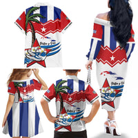 Cuba Patria Y Vida Family Matching Off The Shoulder Long Sleeve Dress and Hawaiian Shirt Cuban Trogon Unique - Wonder Print Shop