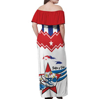 Cuba Patria Y Vida Family Matching Off Shoulder Maxi Dress and Hawaiian Shirt Cuban Trogon Unique - Wonder Print Shop