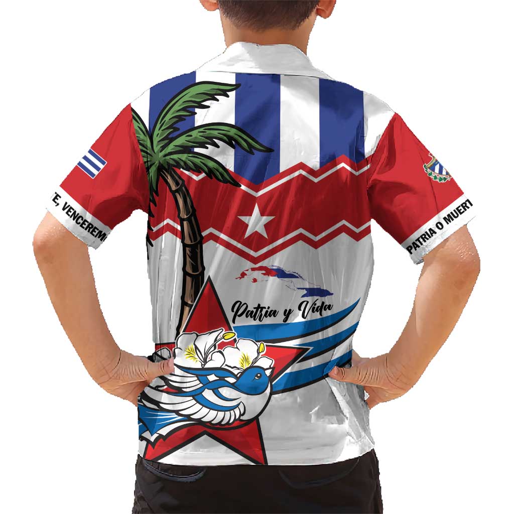 Cuba Patria Y Vida Family Matching Short Sleeve Bodycon Dress and Hawaiian Shirt Cuban Trogon Unique - Wonder Print Shop