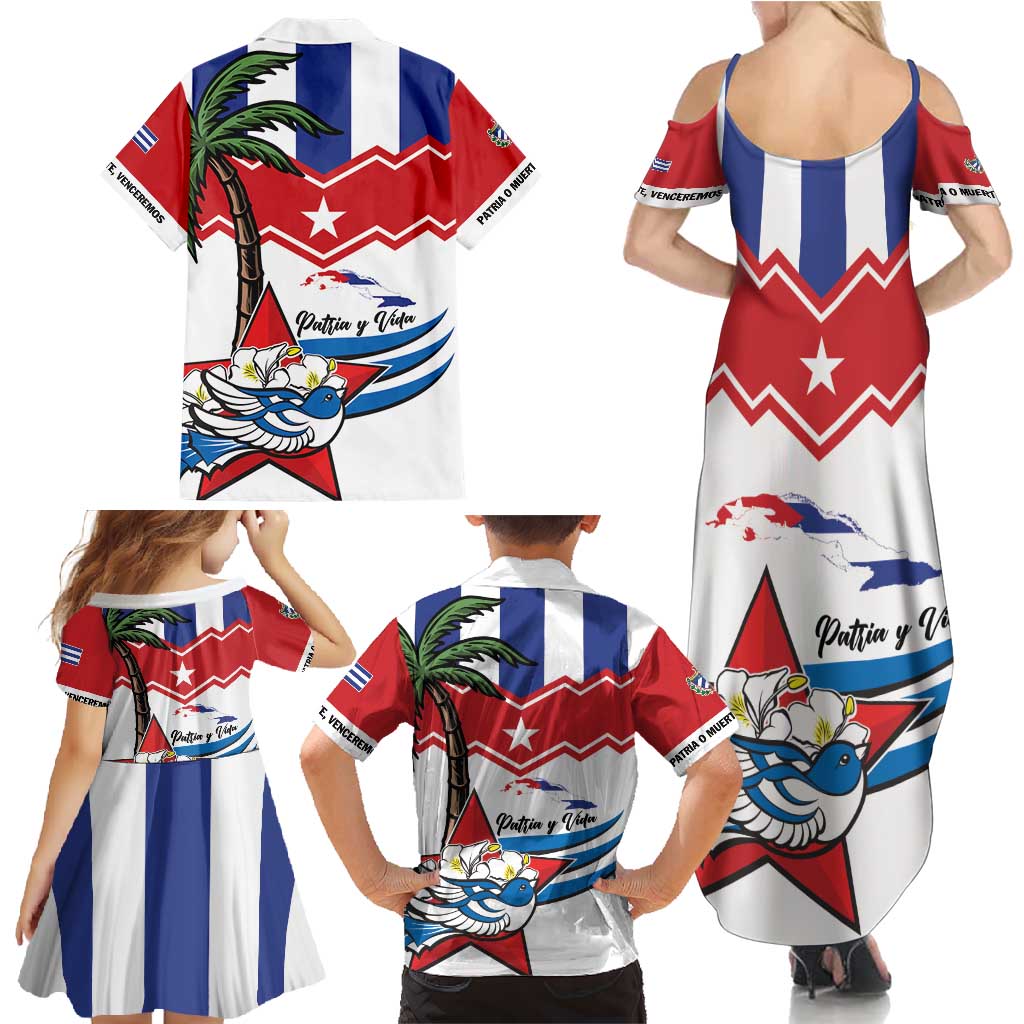 Cuba Patria Y Vida Family Matching Summer Maxi Dress and Hawaiian Shirt Cuban Trogon Unique - Wonder Print Shop