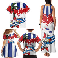 Cuba Patria Y Vida Family Matching Tank Maxi Dress and Hawaiian Shirt Cuban Trogon Unique - Wonder Print Shop