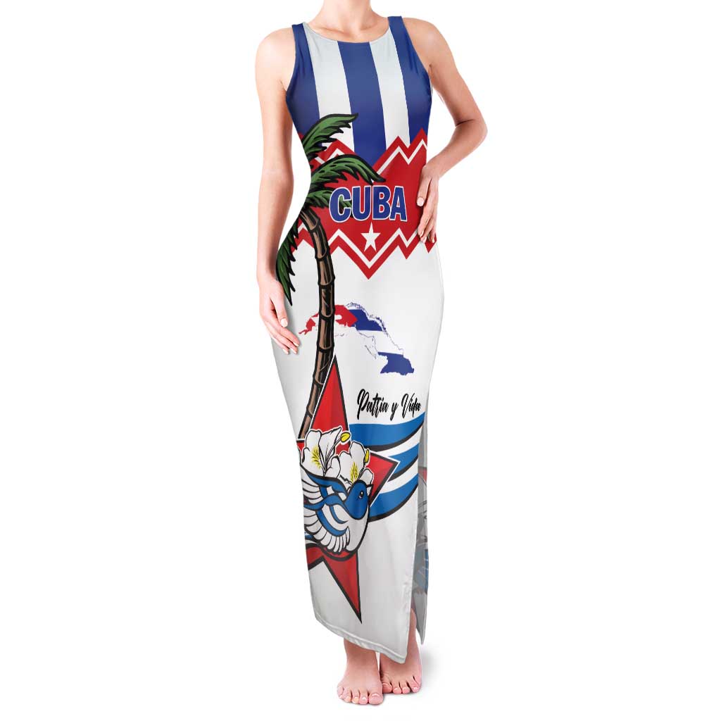 Cuba Patria Y Vida Family Matching Tank Maxi Dress and Hawaiian Shirt Cuban Trogon Unique - Wonder Print Shop