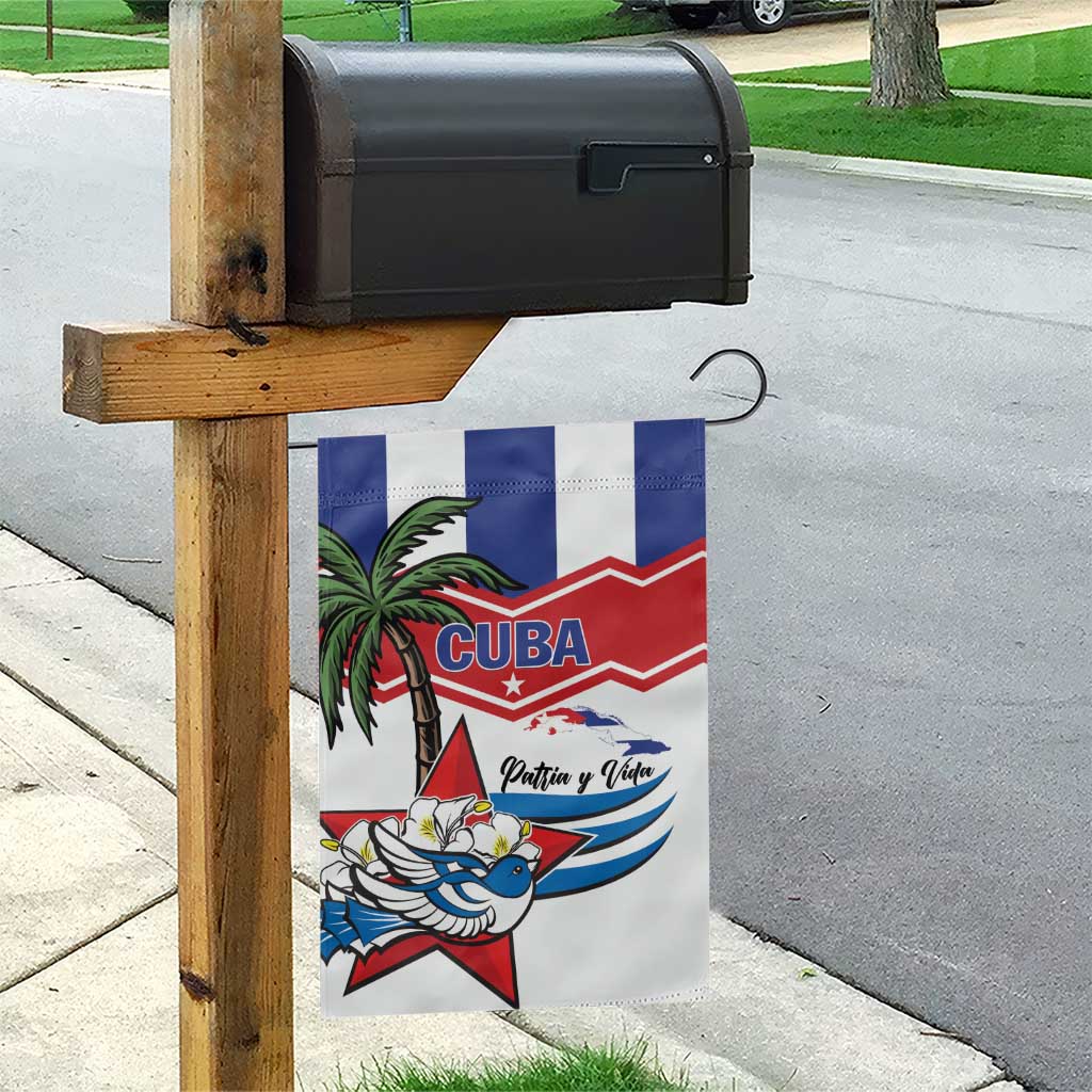 Cuba Patria Y Vida Garden Flag Cuban Trogon Unique - Wonder Print Shop