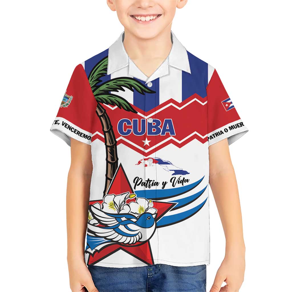 Cuba Patria Y Vida Kid Hawaiian Shirt Cuban Trogon Unique - Wonder Print Shop