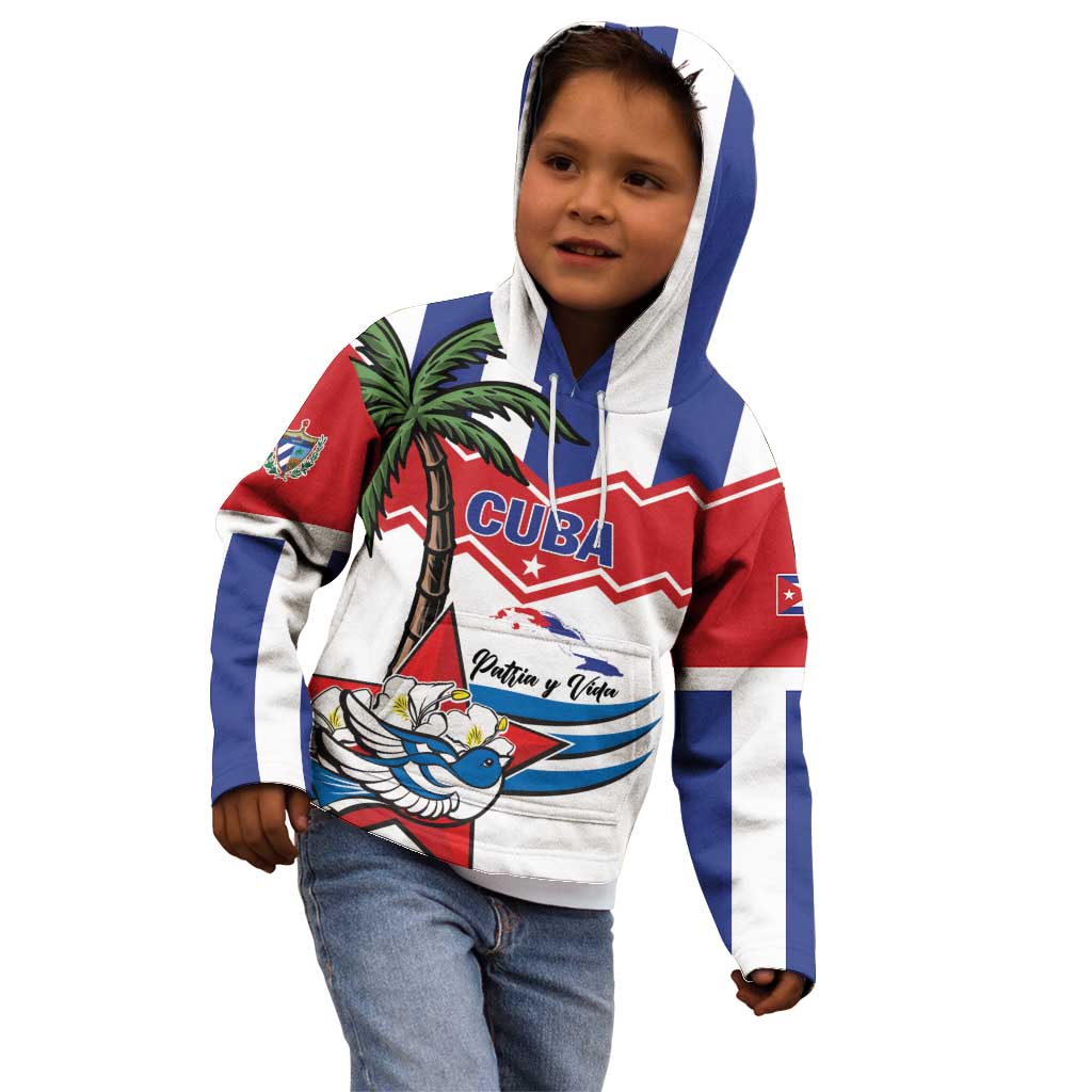 Cuba Patria Y Vida Kid Hoodie Cuban Trogon Unique - Wonder Print Shop