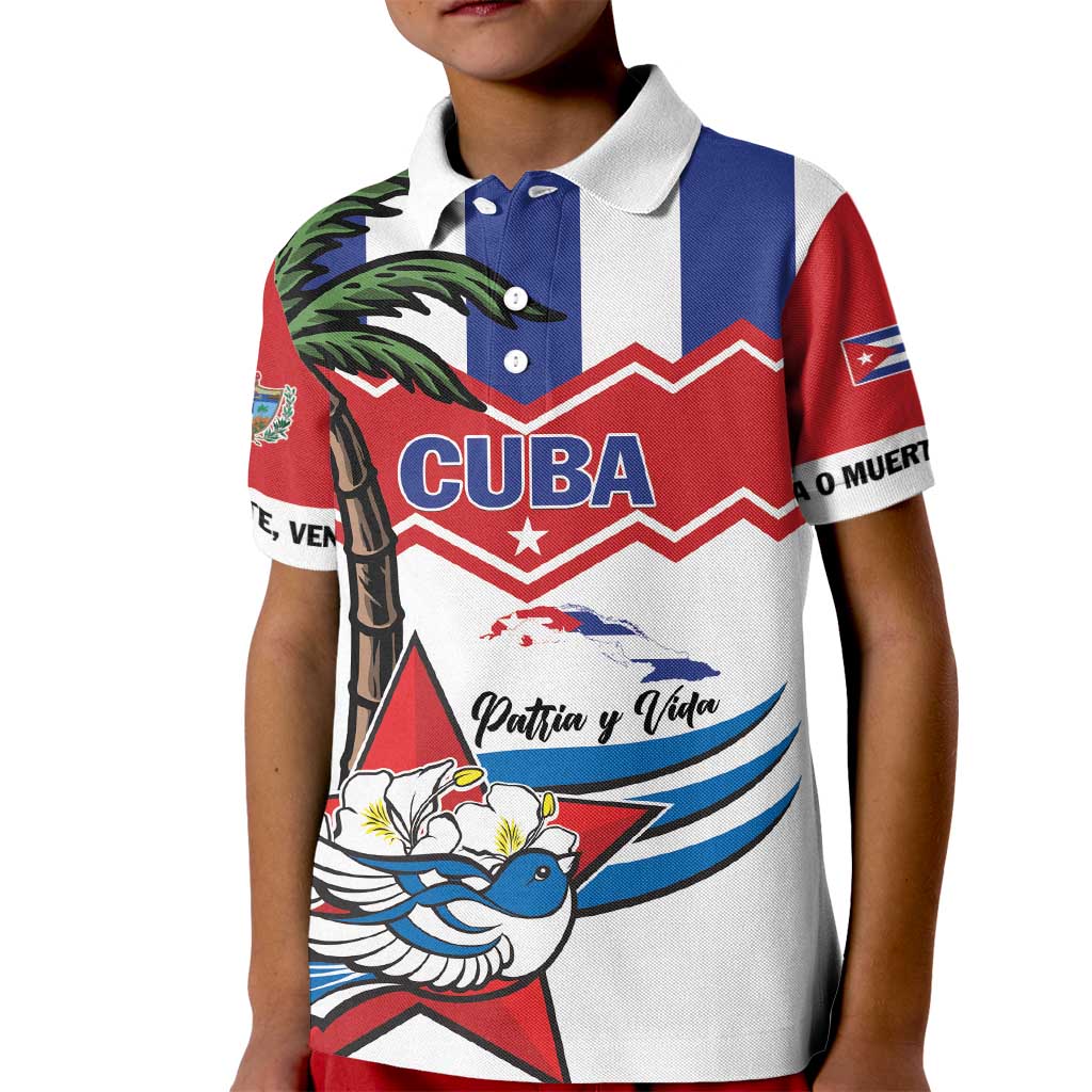 Cuba Patria Y Vida Kid Polo Shirt Cuban Trogon Unique - Wonder Print Shop
