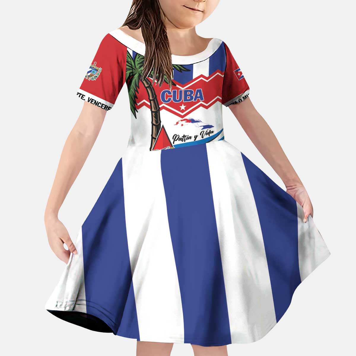 Cuba Patria Y Vida Kid Short Sleeve Dress Cuban Trogon Unique - Wonder Print Shop