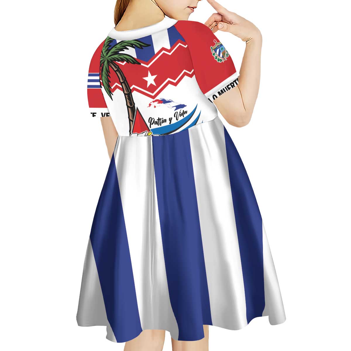 Cuba Patria Y Vida Kid Short Sleeve Dress Cuban Trogon Unique - Wonder Print Shop