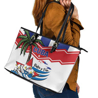 Cuba Patria Y Vida Leather Tote Bag Cuban Trogon Unique - Wonder Print Shop