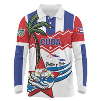 Cuba Patria Y Vida Long Sleeve Polo Shirt Cuban Trogon Unique - Wonder Print Shop