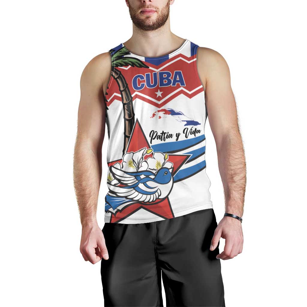 Cuba Patria Y Vida Men Tank Top Cuban Trogon Unique - Wonder Print Shop