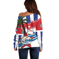 Cuba Patria Y Vida Off Shoulder Sweater Cuban Trogon Unique - Wonder Print Shop