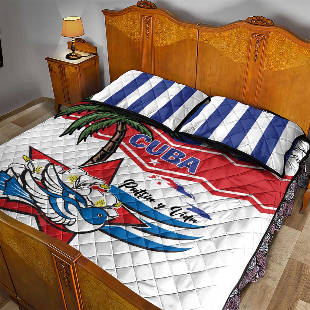 Cuba Patria Y Vida Quilt Bed Set Cuban Trogon Unique - Wonder Print Shop