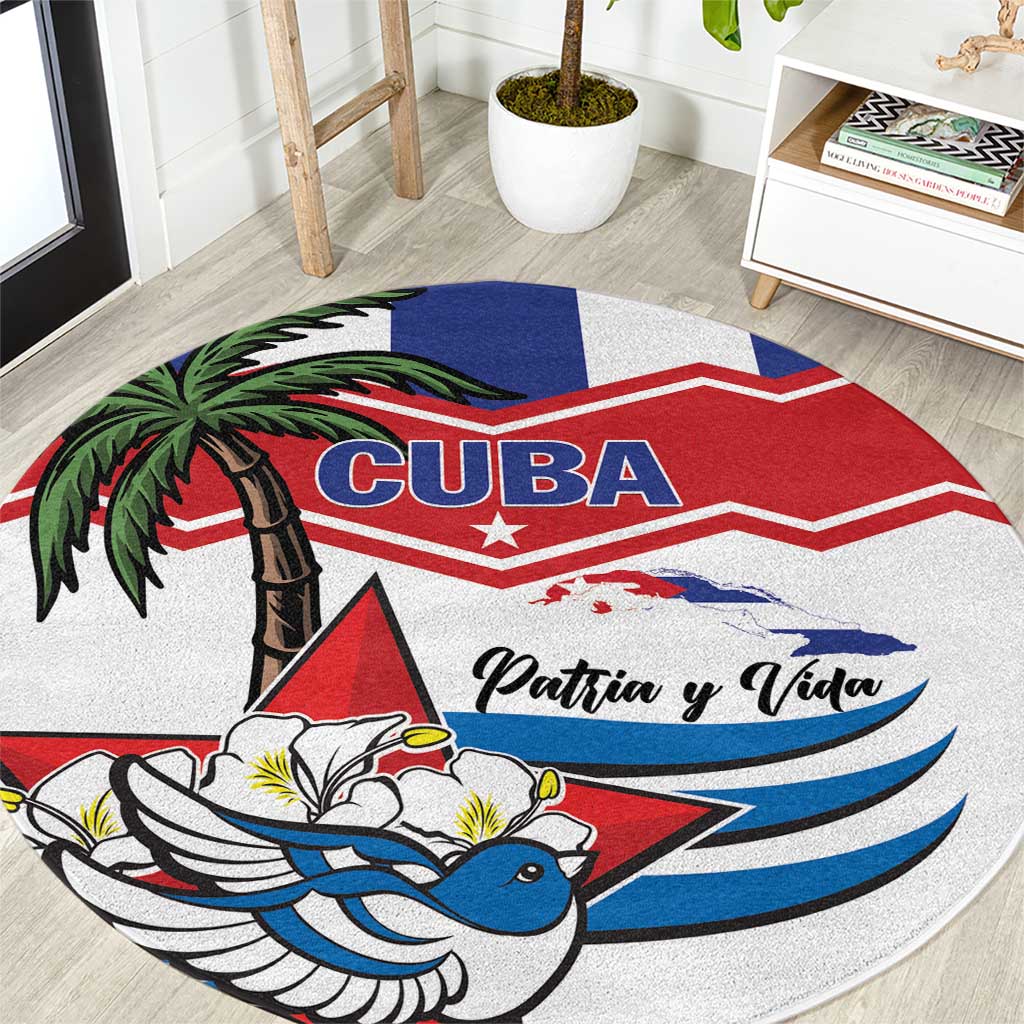 Cuba Patria Y Vida Round Carpet Cuban Trogon Unique