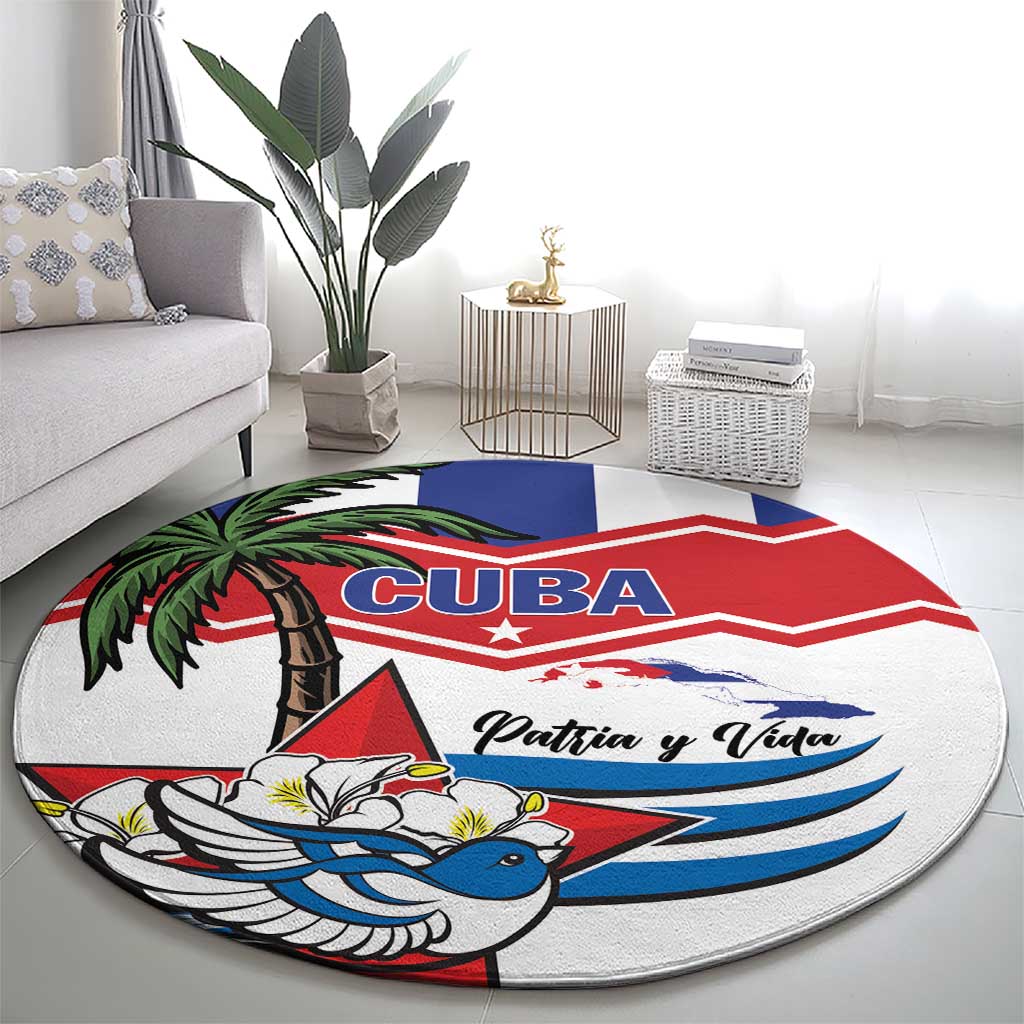Cuba Patria Y Vida Round Carpet Cuban Trogon Unique