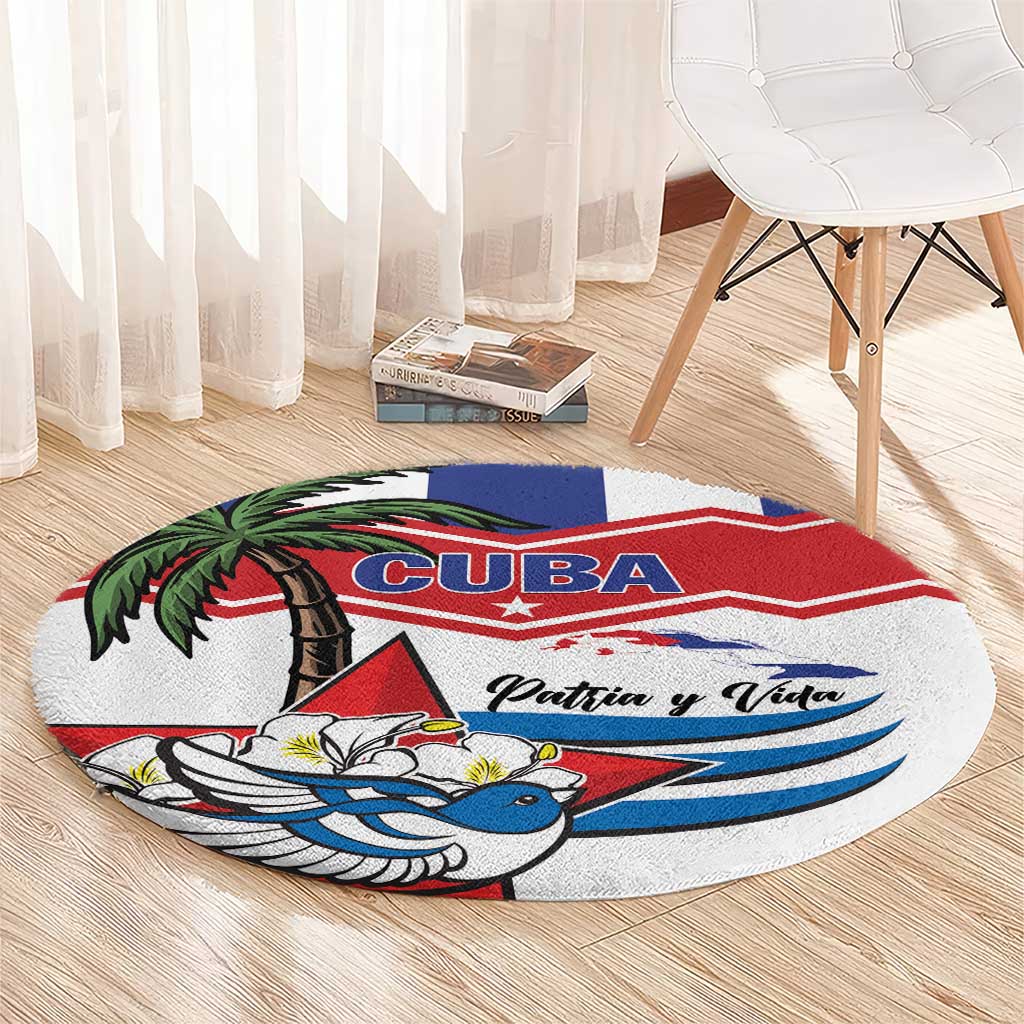 Cuba Patria Y Vida Round Carpet Cuban Trogon Unique