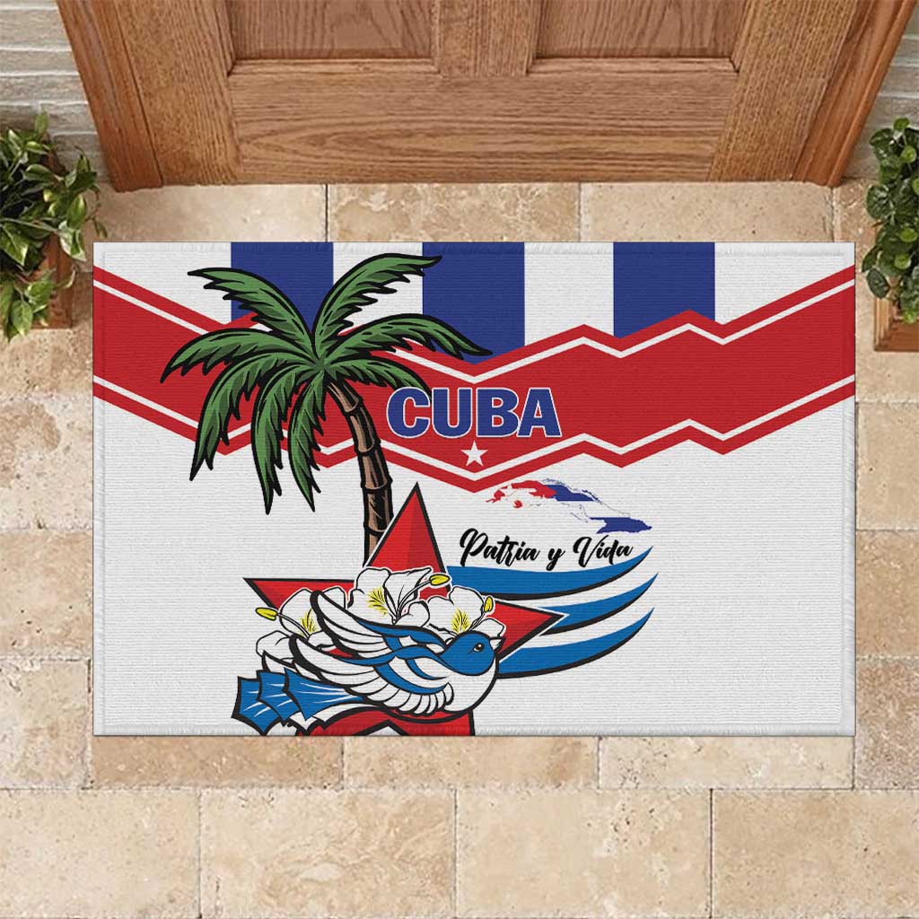 Cuba Patria Y Vida Rubber Doormat Cuban Trogon Unique - Wonder Print Shop