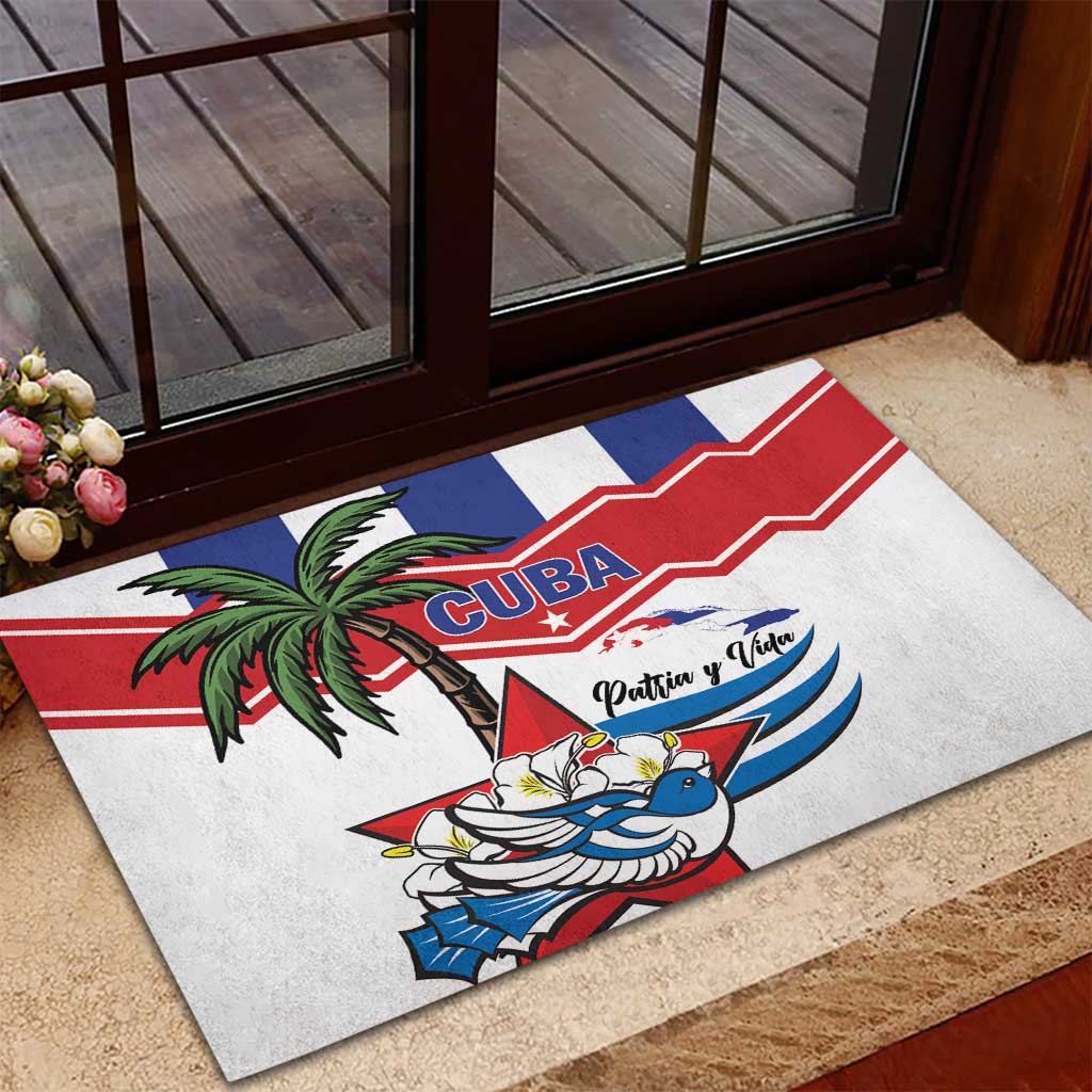Cuba Patria Y Vida Rubber Doormat Cuban Trogon Unique - Wonder Print Shop