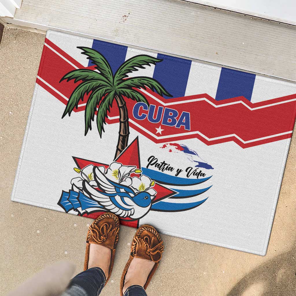 Cuba Patria Y Vida Rubber Doormat Cuban Trogon Unique - Wonder Print Shop