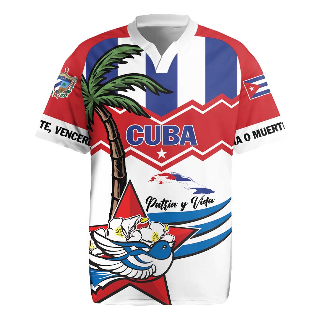 Cuba Patria Y Vida Rugby Jersey Cuban Trogon Unique - Wonder Print Shop