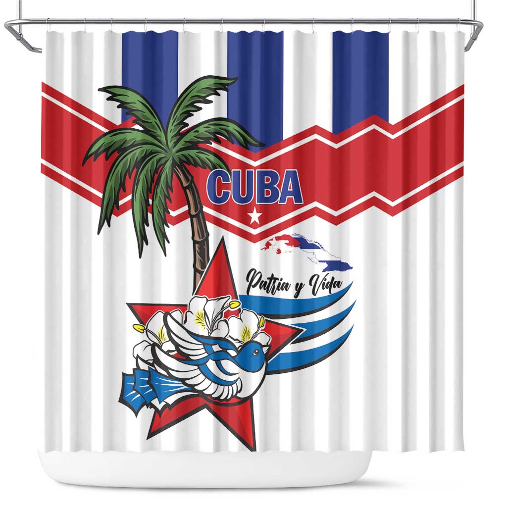 Cuba Patria Y Vida Shower Curtain Cuban Trogon Unique